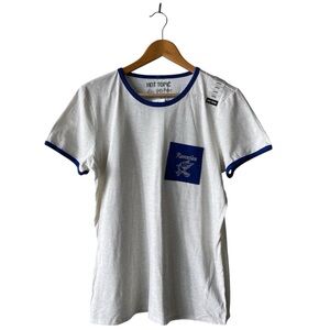 Hot Topic Harry Potter Ravenclaw 100% Cotton Ringer T-Shirt Large NWT